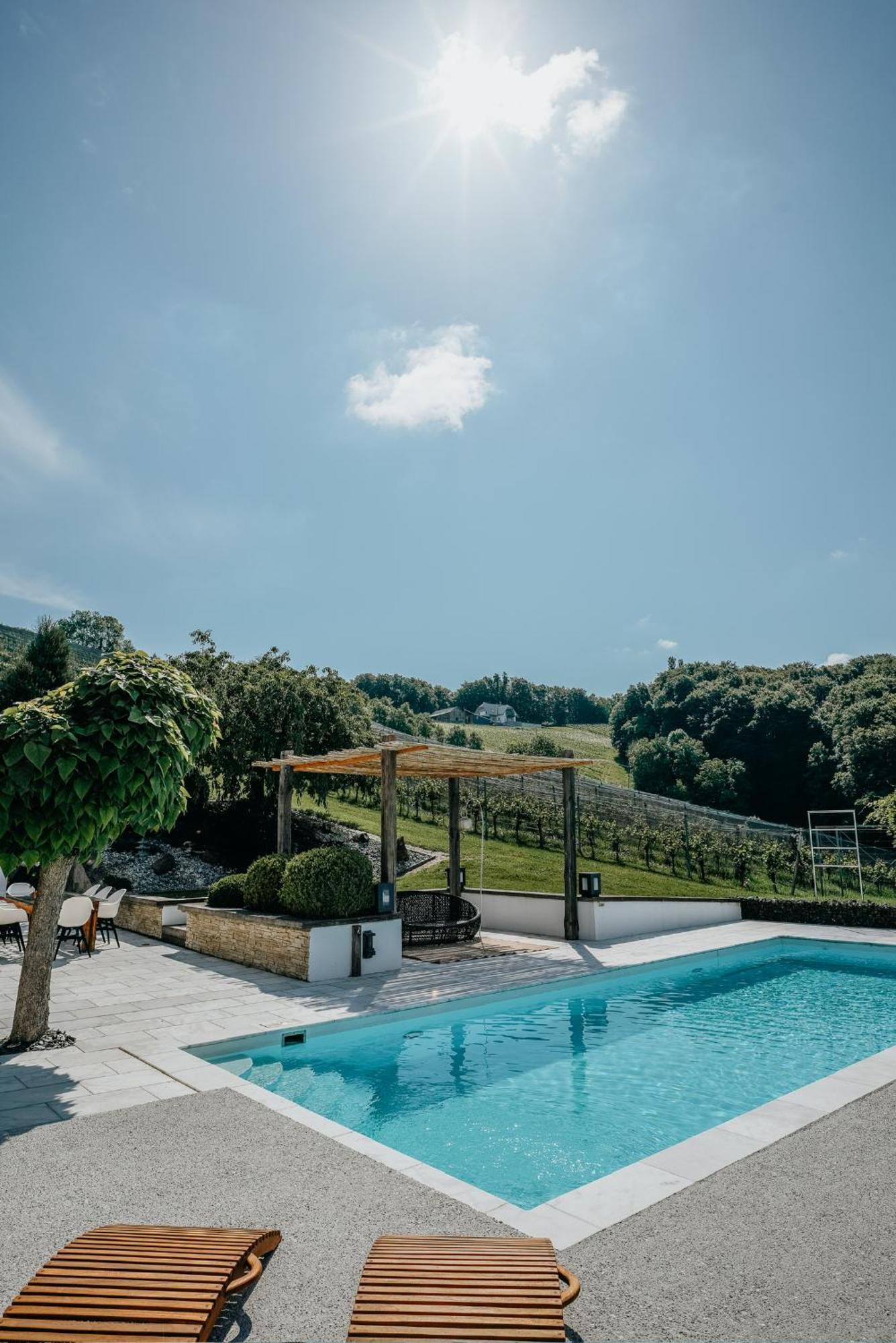 Weingut Holler Chalet Weingarten シュピールフェルト エクステリア 写真